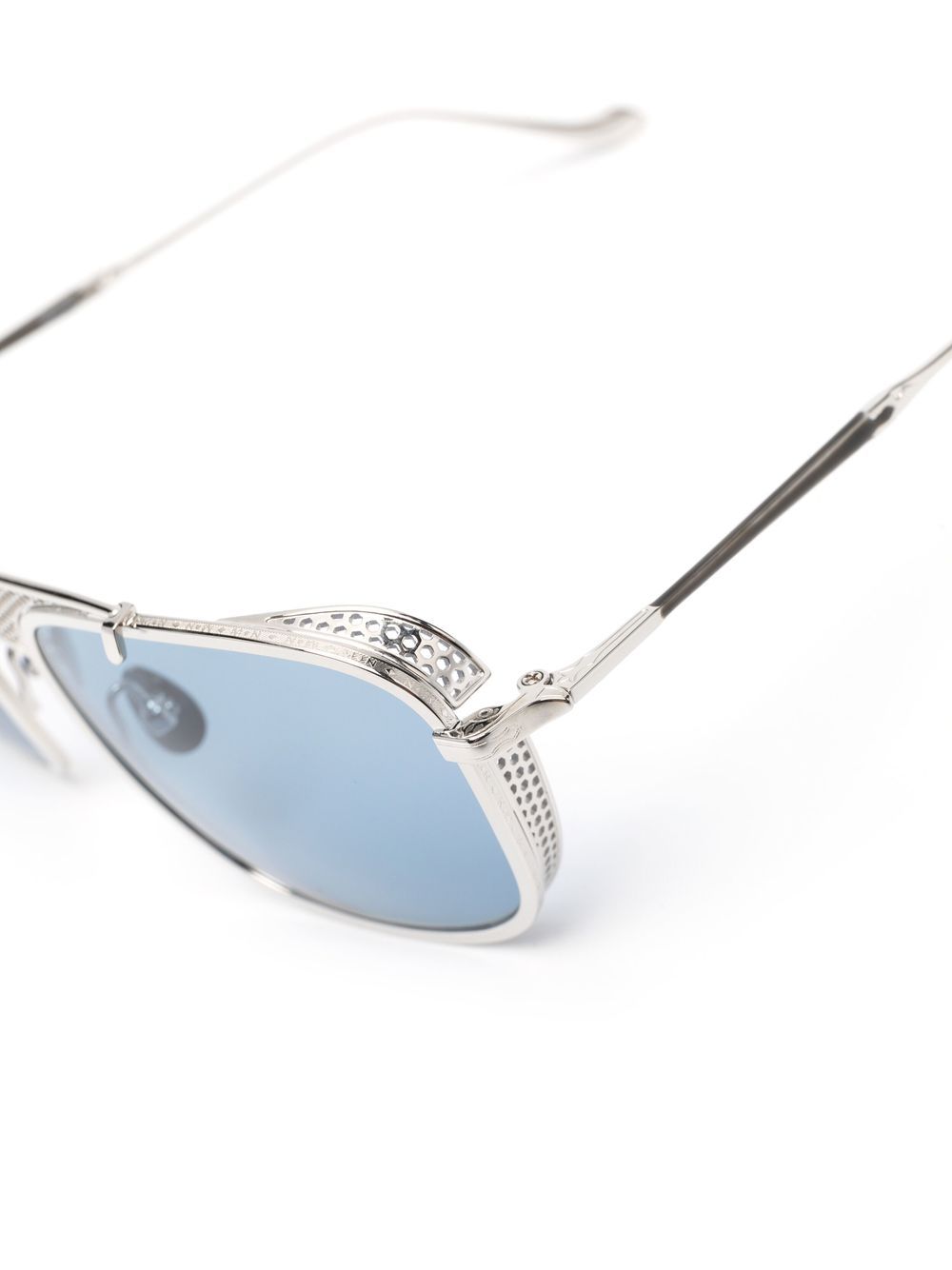 Shop Matsuda Square-frame Tinted Sunglasses In Silver