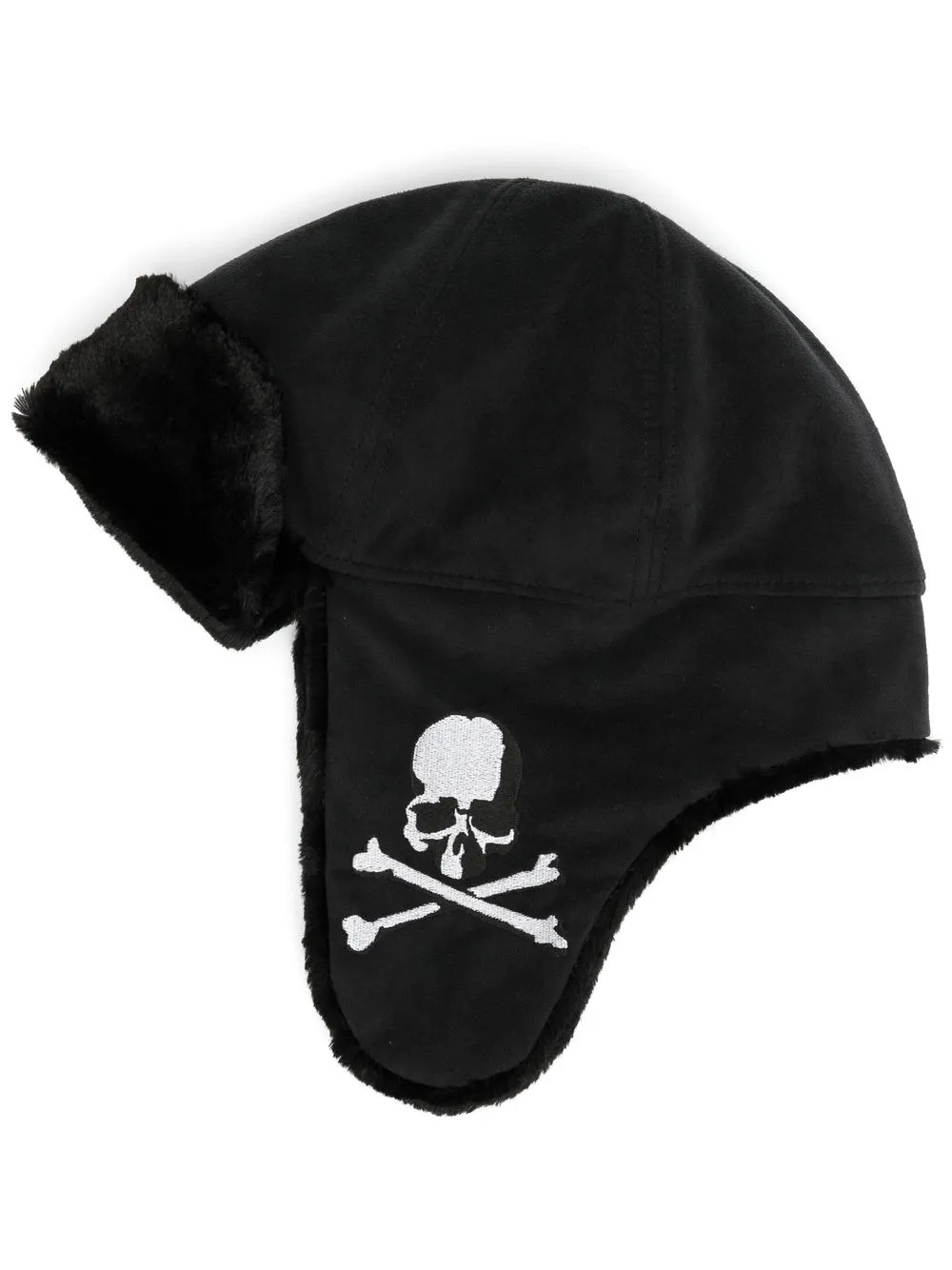 

Mastermind World logo-embroidered trapper hat - Black