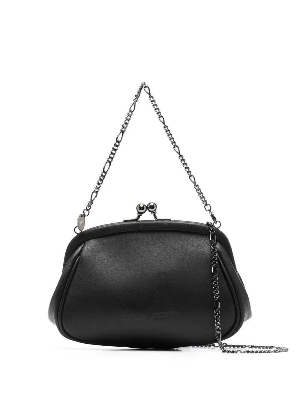 

Discord Yohji Yamamoto top-clasp clutch bag - Black