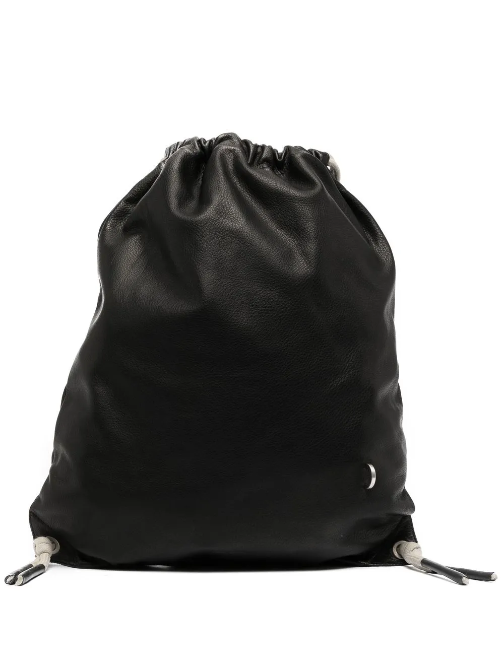 

Rick Owens drawstring leather backpack - Black