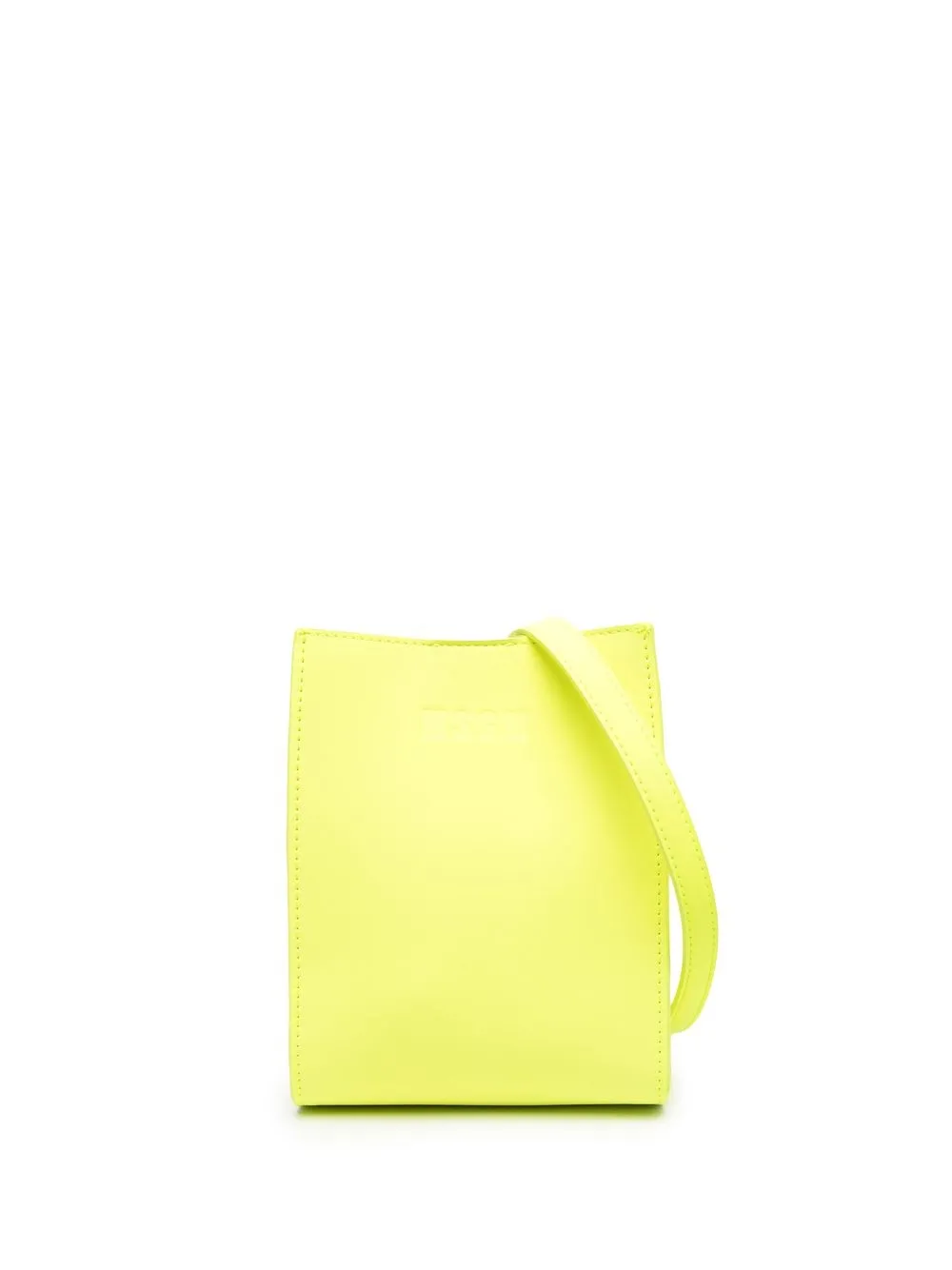 

MSGM bolsa crossbody con logo en relieve - Amarillo