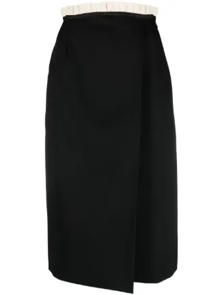 スカート Maison Margiela Black Wool Midi Skirt 19117324_41945369_322.jpg