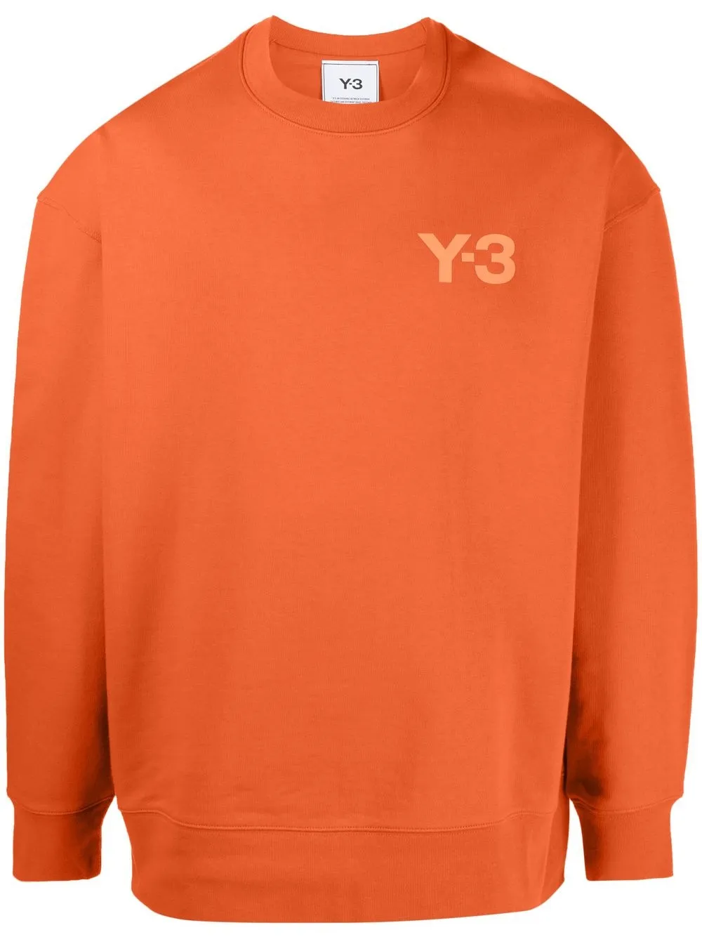 

Y-3 logo-print sweatshirt - Orange