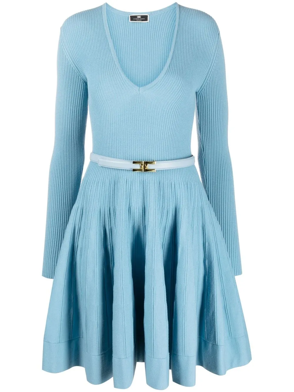 

Elisabetta Franchi knitted A-line dress - Blue
