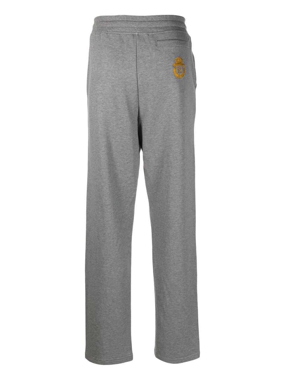 Shop Billionaire Logo-patch Jogging Trousers In Grey