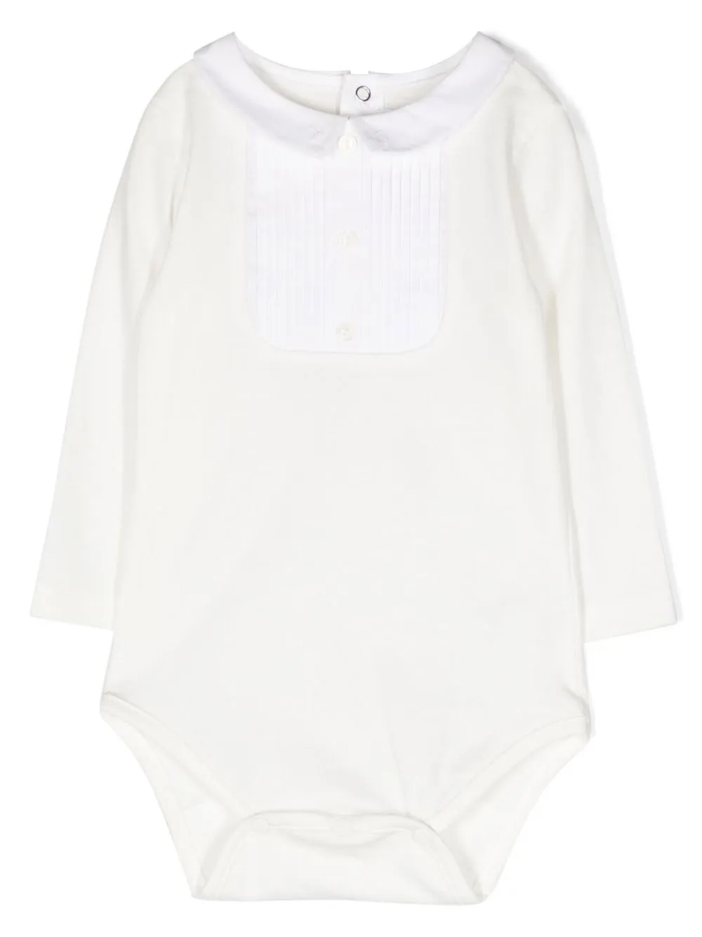 

Tartine Et Chocolat collared bib-detail bodysuit - White