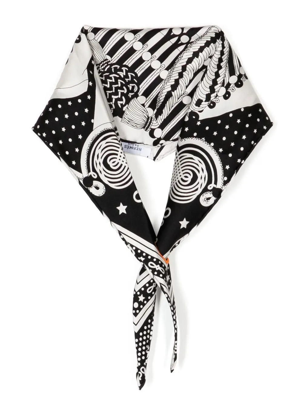 

Hermès 1990-2000s pre-owned Losange printed scarf - Black