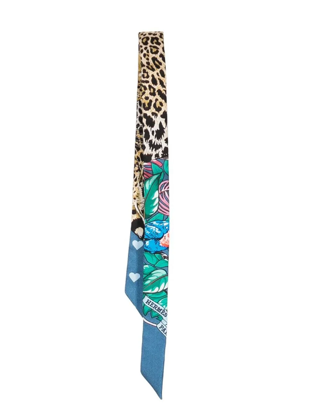 

Hermès 1990-2000s pre-owned Jungle Love Love Twilly Doll silk scarf - Multicolour
