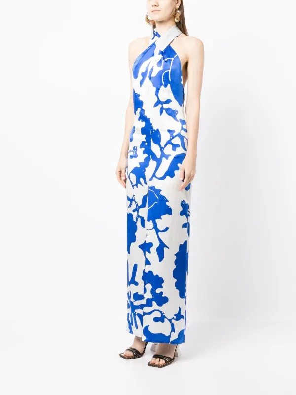 SIR. Esme Halterneck Dress | White | FARFETCH CA