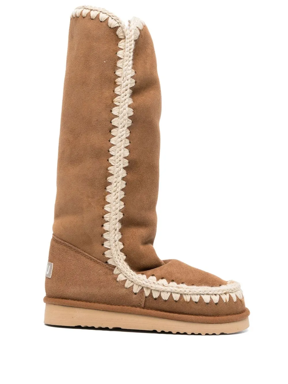 

Mou whipstitch-detail boots - Brown