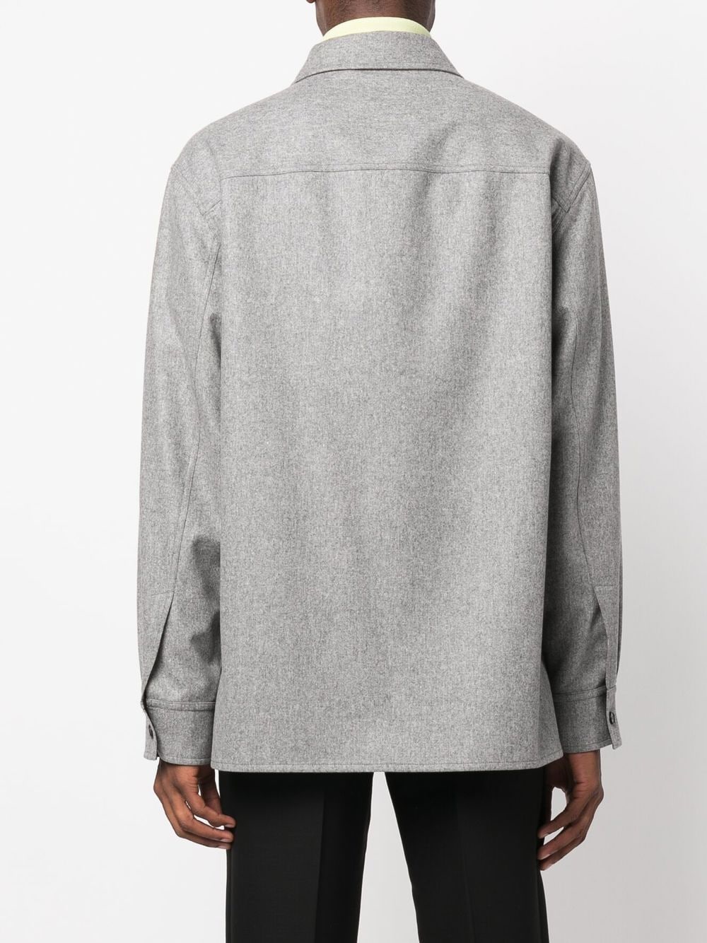 Jil Sander long-sleeve Wool Shirt Jacket - Farfetch