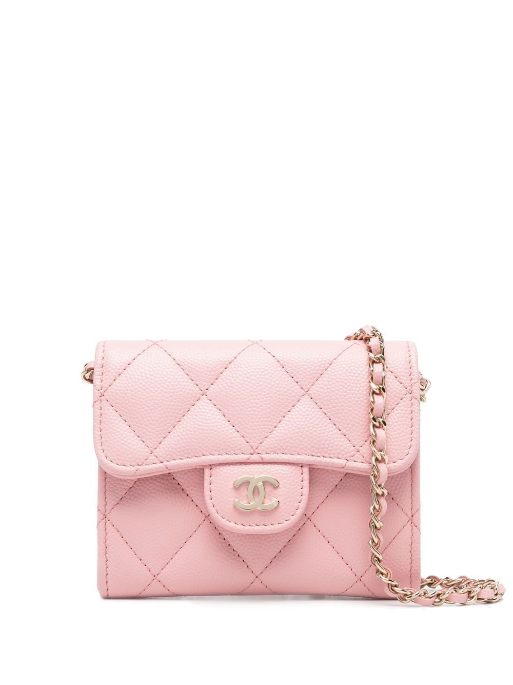 Chanel Pre-owned 2020 Diamond-Quilted Mini Bag - Pink