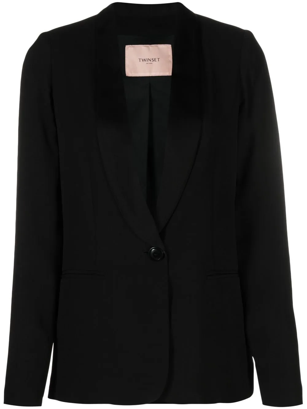 

TWINSET blazer con solapas de esmoquin - Negro