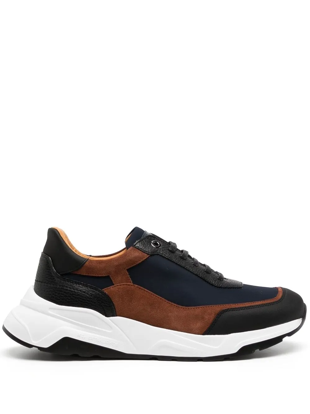 

Amedeo Testoni colour-block panelled sneakers - Blue