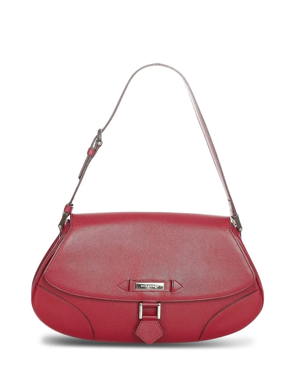 

Burberry Pre-Owned bolsa de hombro con placa del logo - Rojo