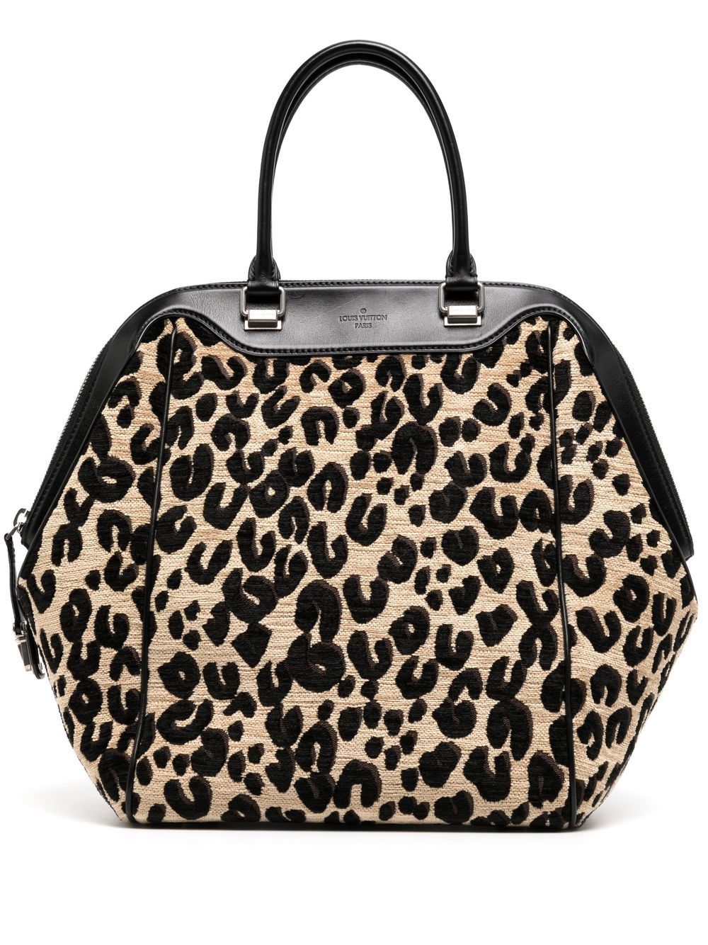 x Stephen Sprouse 2012 pre-owned North South leopard jacquard tote bag