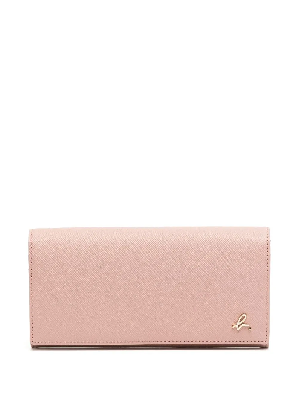 

agnès b. logo-plaque zip-around wallet - Pink