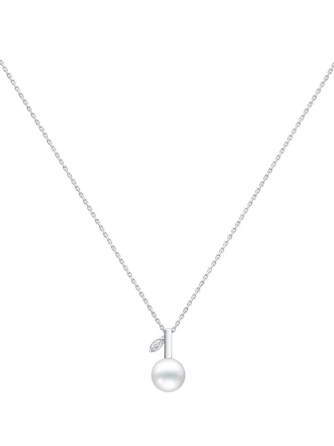 TASAKI 18kt white gold Kugel diamond necklace
