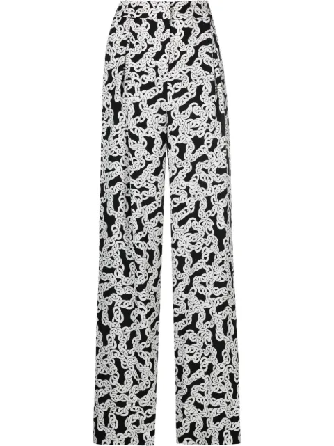 DVF Diane von Furstenberg pantalones rectos Brooklyn