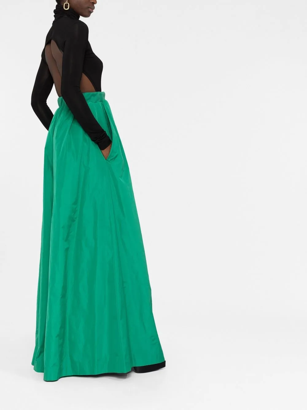 Elie Saab taffeta wide-leg trousers | Image 6