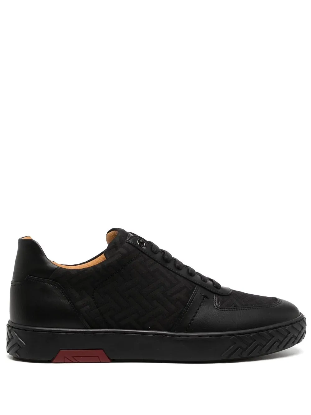 

Amedeo Testoni logo-print low-top trainers - Black
