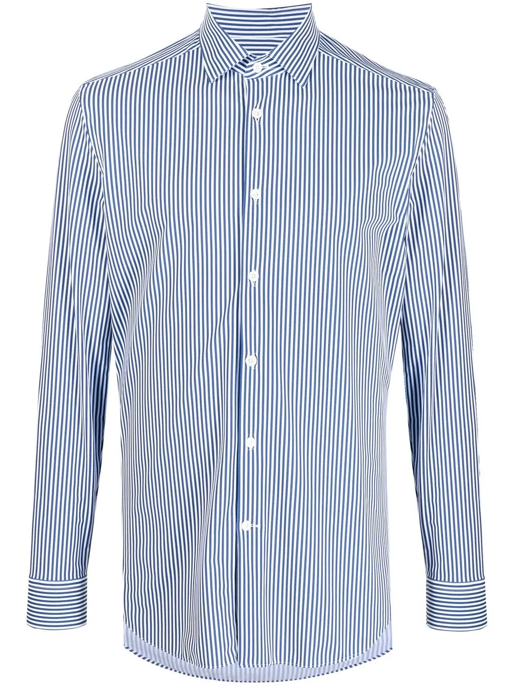 

Corneliani striped long-sleeve shirt - Blue