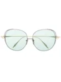 Dita Eyewear Arohz oversize round-frame sunglasses - Gold