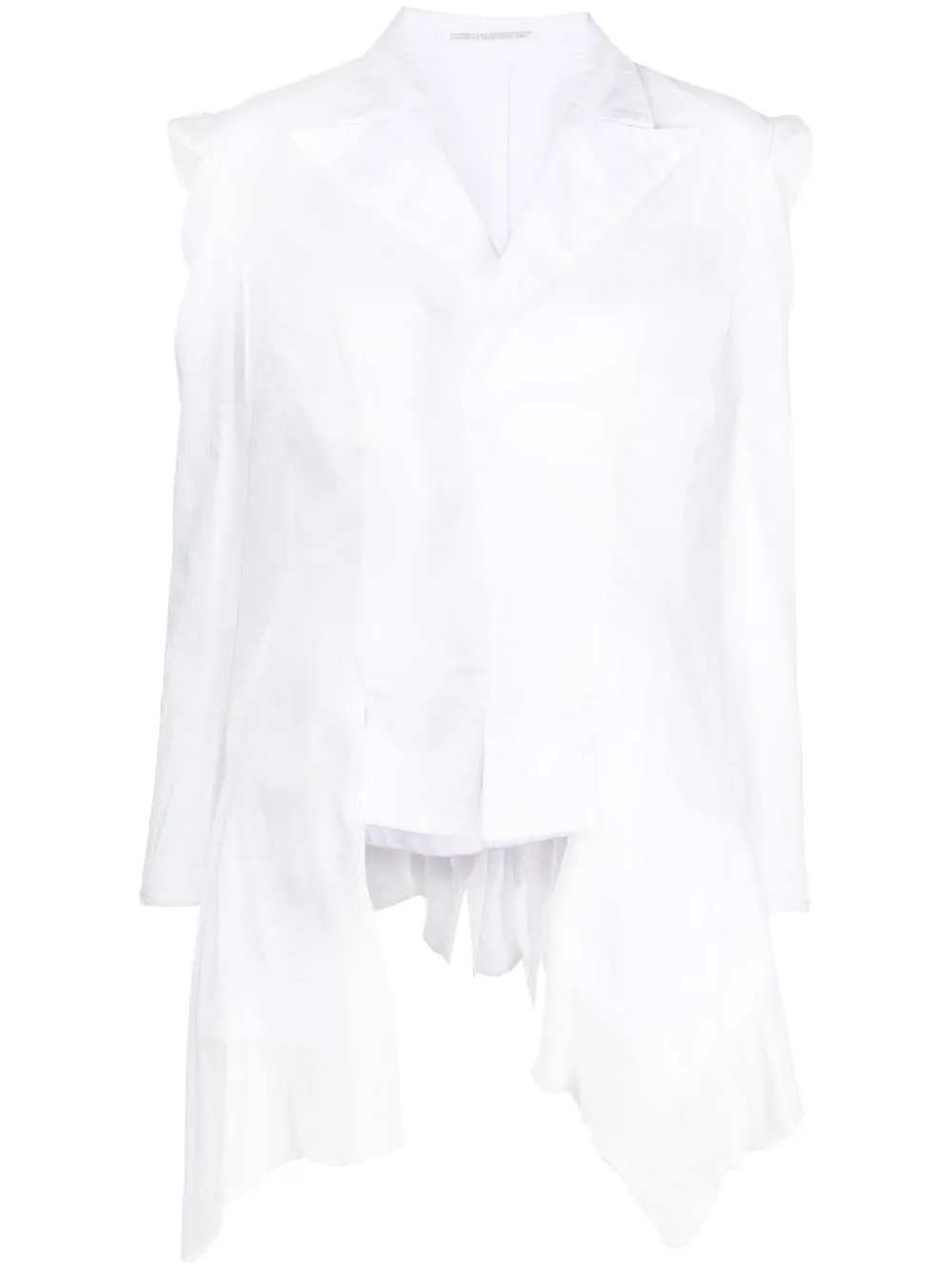 

Yohji Yamamoto draped single-breasted blazer - Black