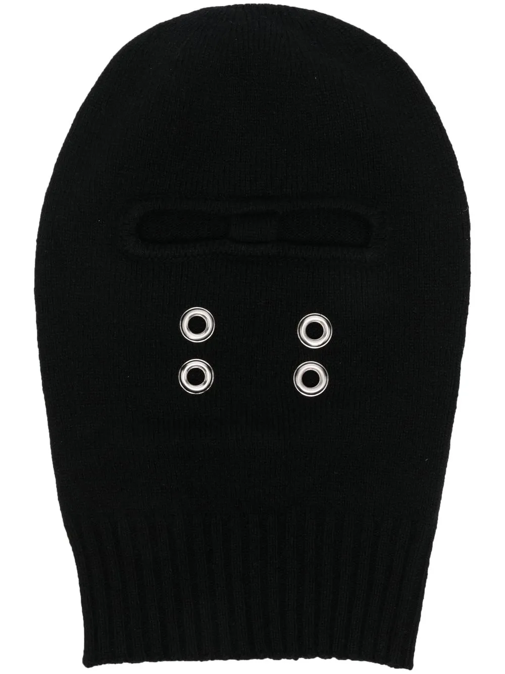 

Rick Owens pasamontañas con ojales - Negro