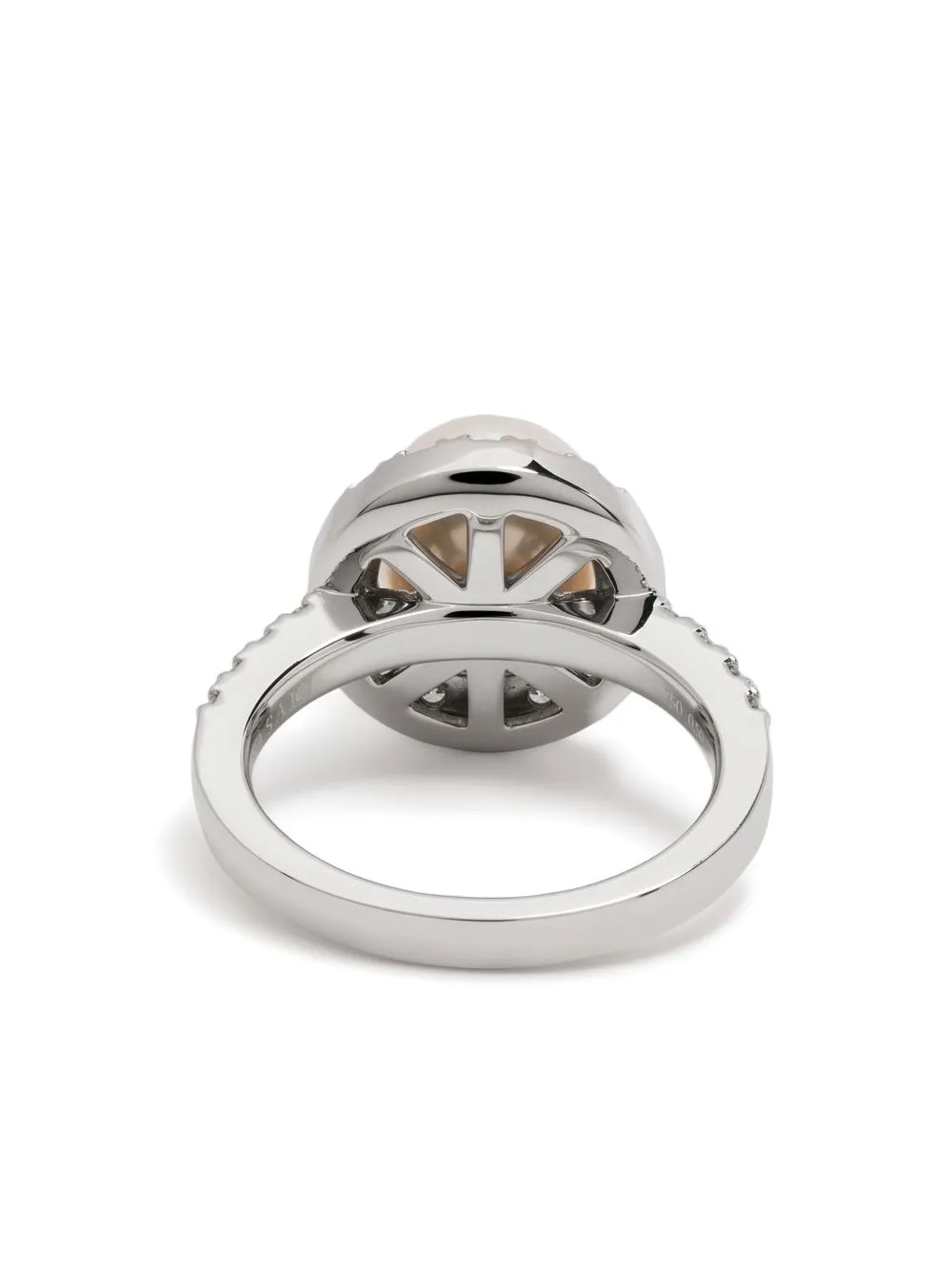 18kt White Gold Akoya Diamond Ring