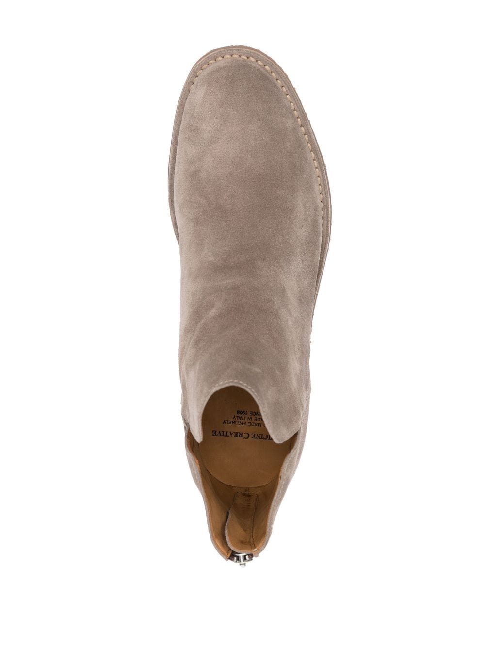 Shop Officine Creative Kent Suede Ankle Boots In Neutrals