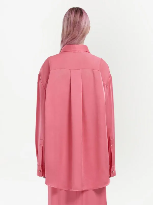 〓MARNI〓 SILK100% サーモンPINK チェーン総柄プリント シャツ 〓MARNI〓 SILK100% サーモンPINK チェーン総柄プリント シャツ