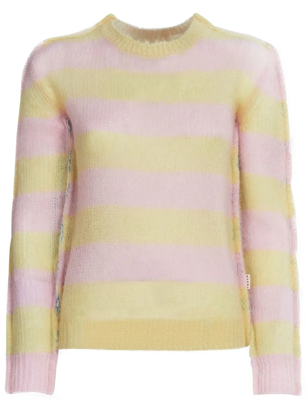 

Marni striped two-tone jumper - Yellow