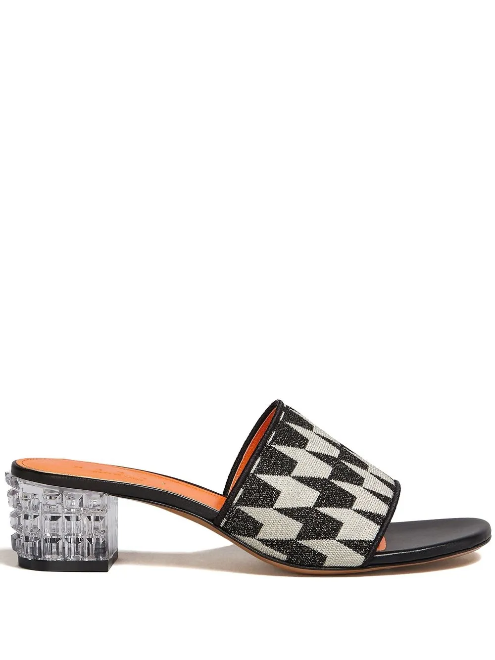 

Marni crystal-heel patterned sandals - Black