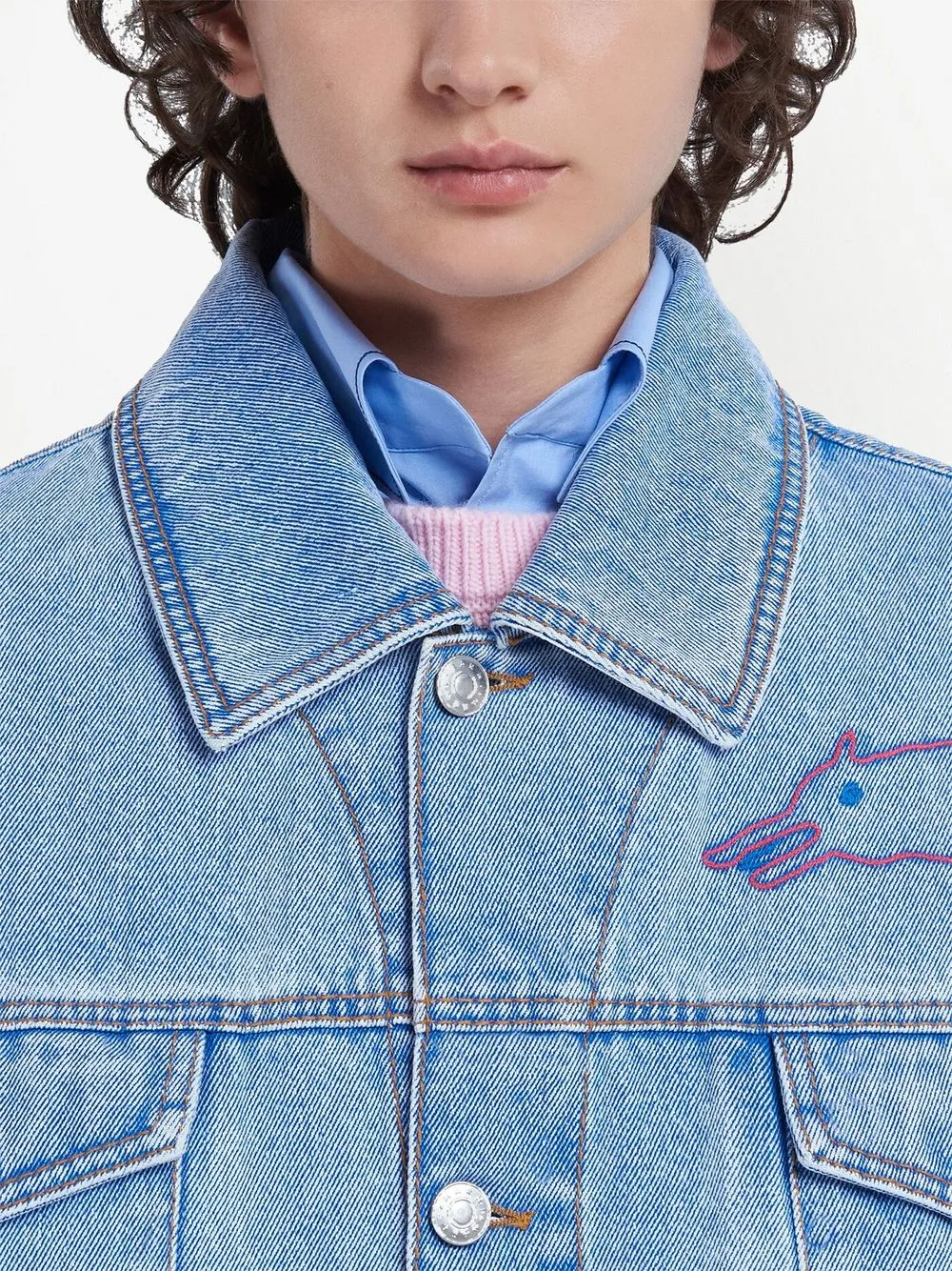 Marni グラフィック デニムジャケット - Farfetch
