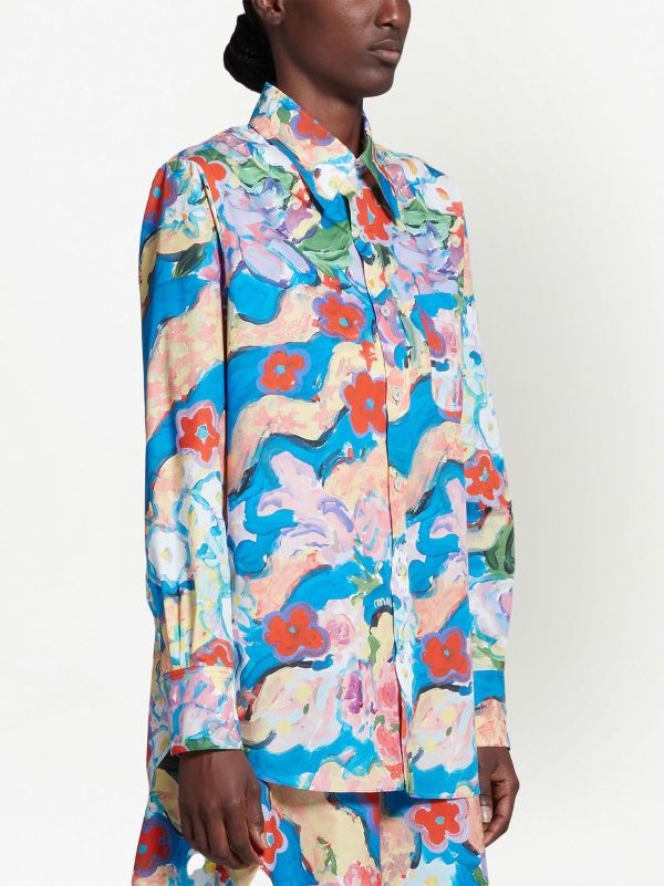 Marni floral-print button-up Shirt - Farfetch