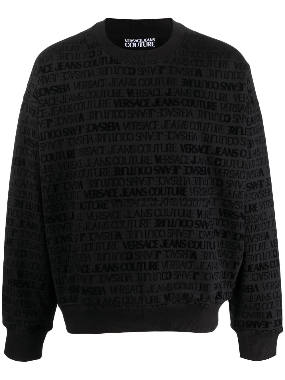 

Versace Jeans Couture all-over logo crew-neck sweatshirt - Black