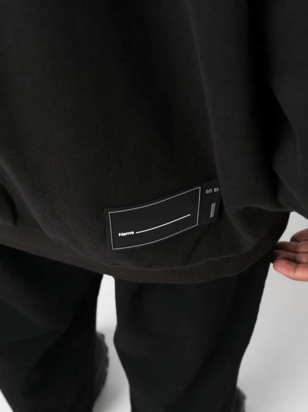 We11done logo-print Cotton Hoodie | Black | FARFETCH JO