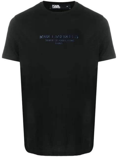 Karl Lagerfeld playera con logo en relieve