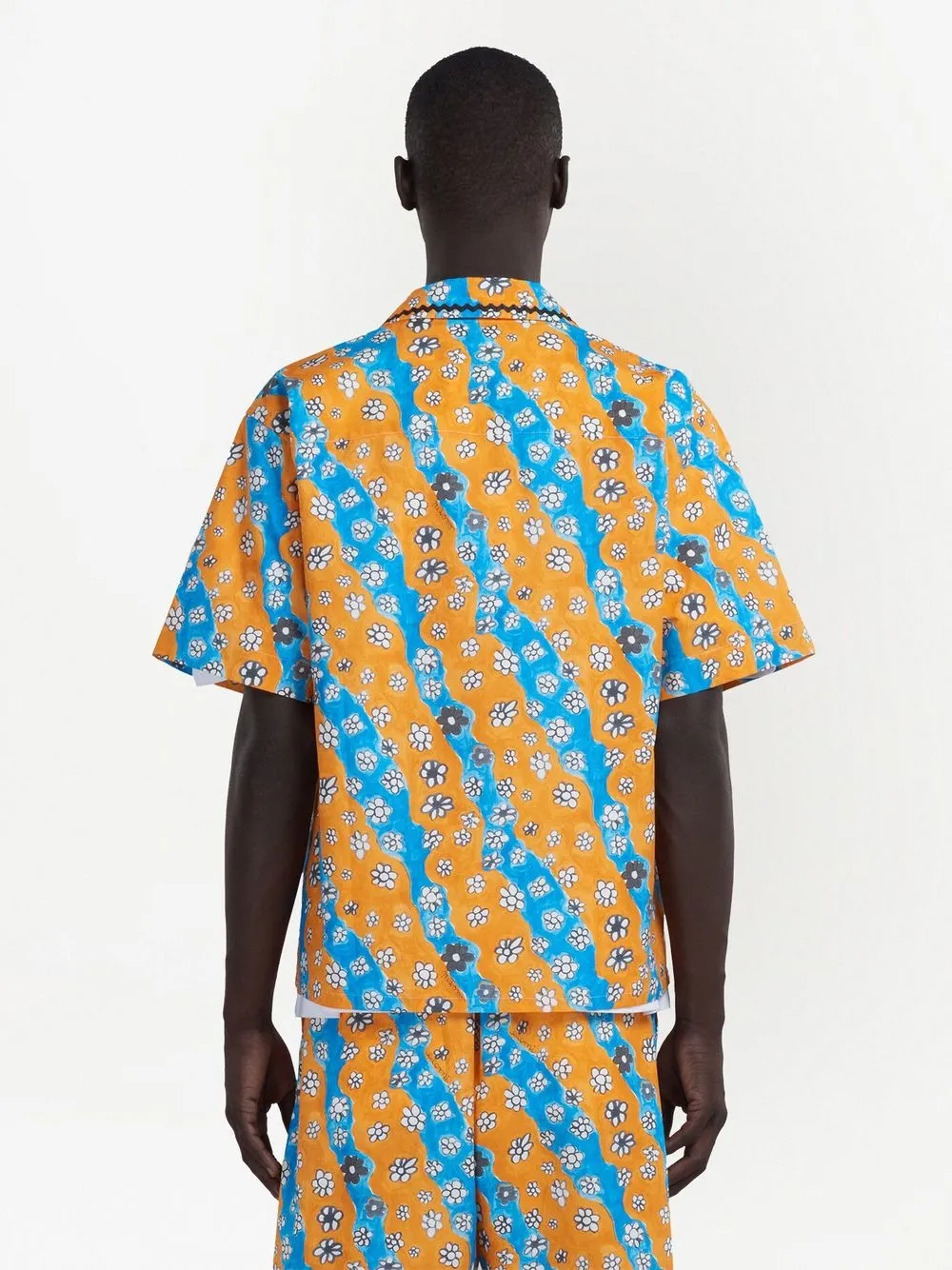 Affordable Marni daisy-print patch-pocket shirt Men