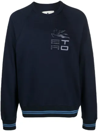 ETRO logo-print twin-tipped Sweatshirt - Farfetch