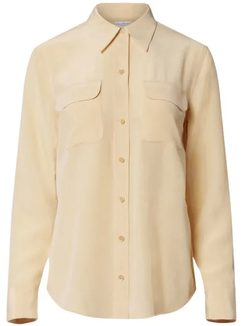 Equipment silk long-sleeve shirt