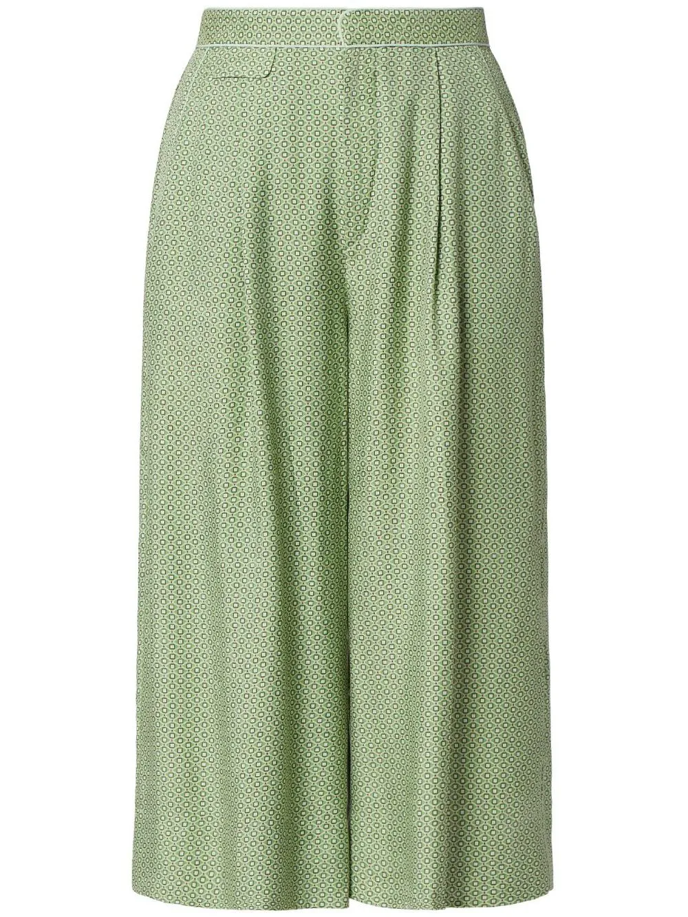 Equipment Allete Crop Wide Leg Pants In Green