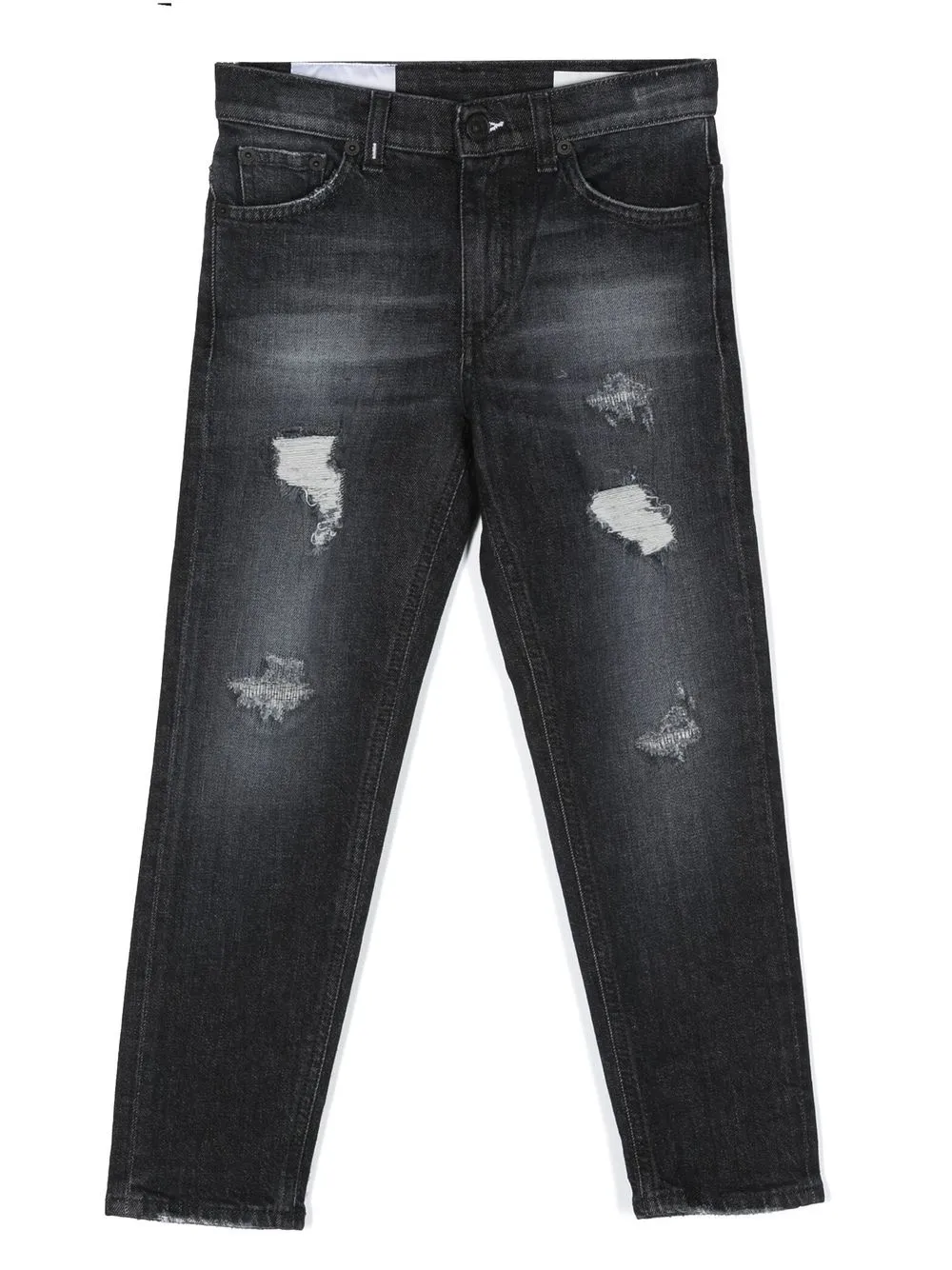 

DONDUP KIDS jeans slim con efecto envejecido - Negro