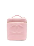 CHANEL Pre-Owned 2004-2005 leather cosmetic case - Pink