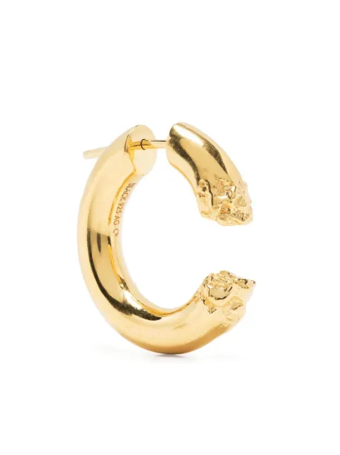 Maria Black Terra 24 textured hoop earring
