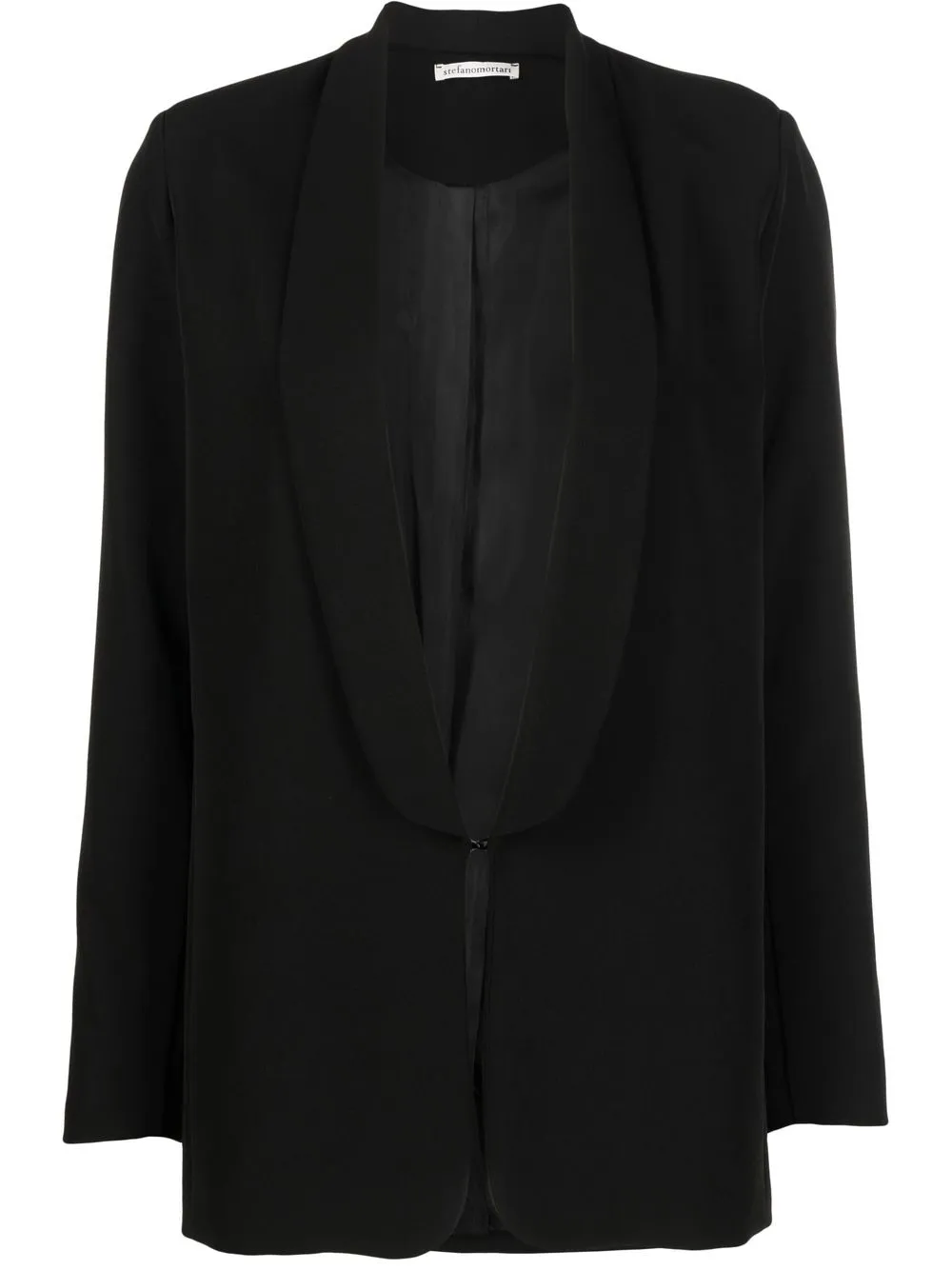 

Stefano Mortari shawl-lapel blazer - Black