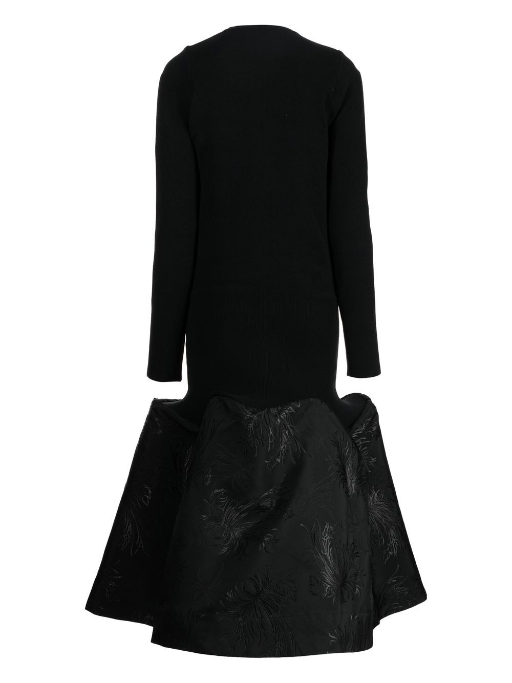 Toga Midi-jurk met jacquard - Zwart