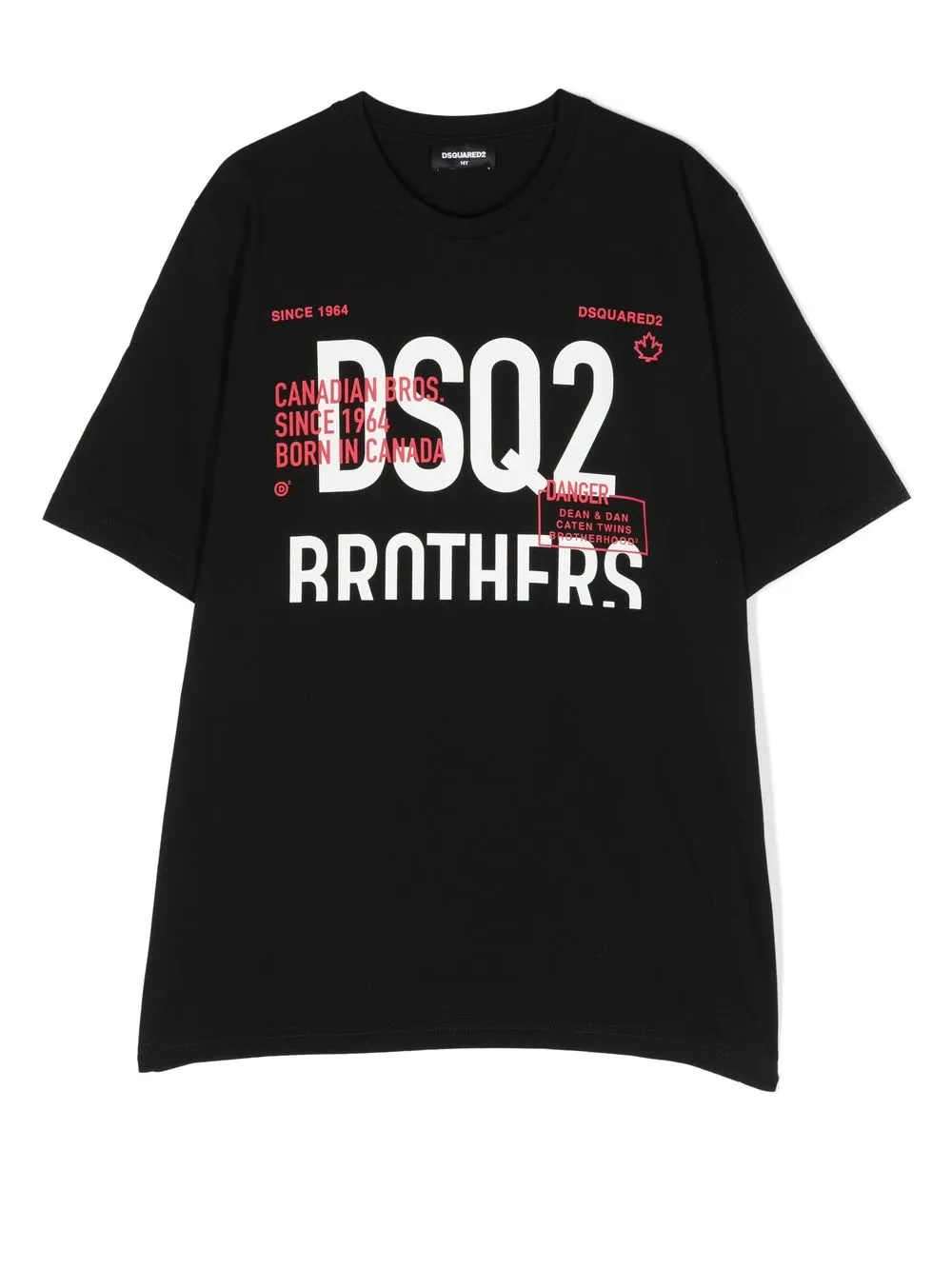 

Dsquared2 Kids playera con logo estampado - Negro