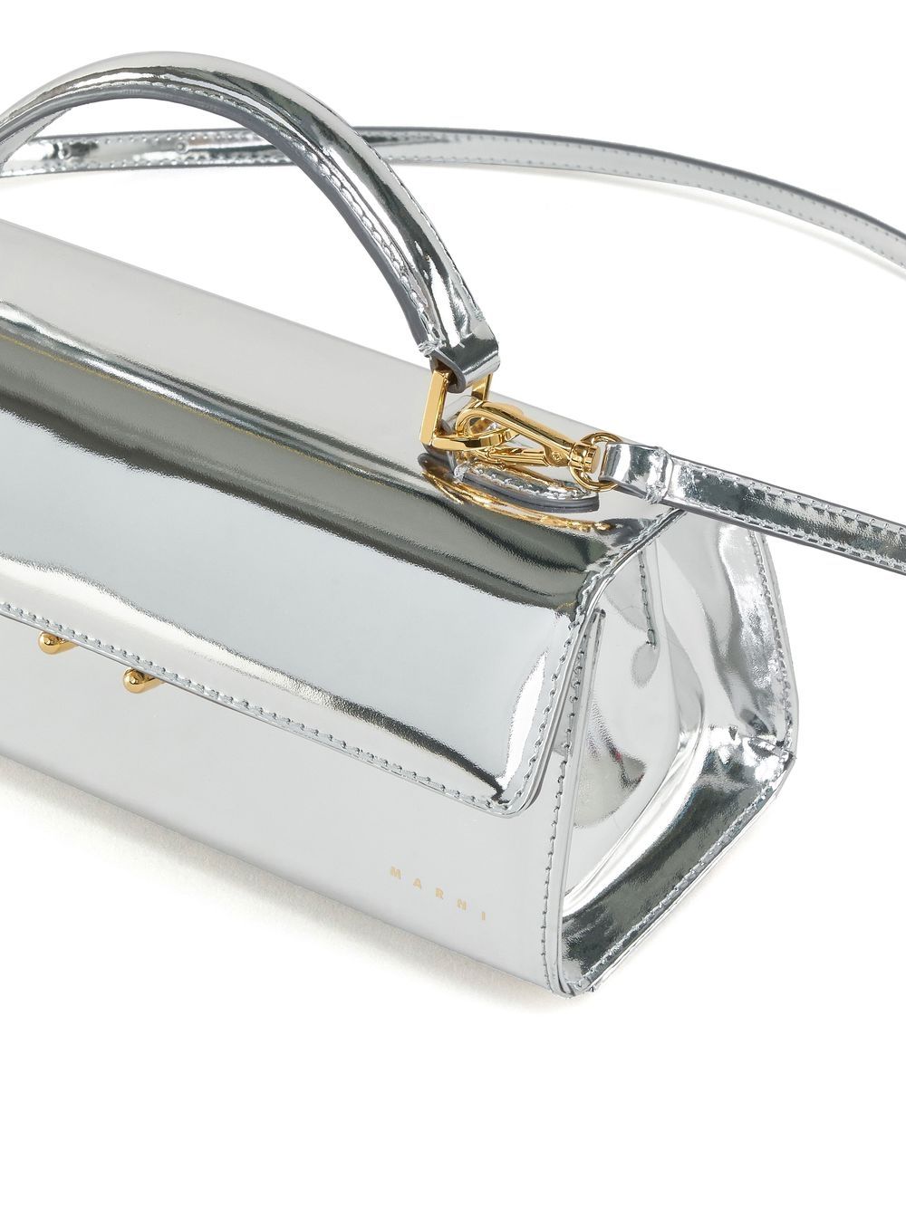 Marni White Mini Relativity Top Handle Bag